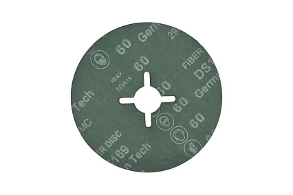 Фибровый круг Long Abrasive AF 561 оксид алюминия, 125x22,23мм, P60, 10 шт D11015-10