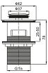 Донный клапан BelBagno с системой Клик-клак с переливом BB-PCU-06-CRM