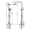 Душевая стойка Bravat Rhein F6429564BW-A-ENG черный