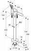 Смеситель напольный  Kludi Ambienta 535900575