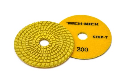 Круг алмазный гибкий шлифовальный АГШК STEP 7 (100x3.5 мм; Р200) TECH-NICK 111120008