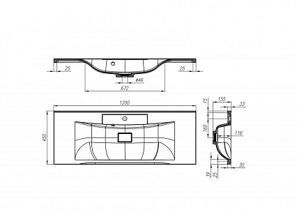 Тумба с раковиной BelBagno Marino 120 Rovere Bianco