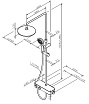 Душевая стойка Am.Pm Inspire V2.0 F0750A422 с термостатом, черный