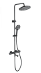 Душевая стойка Wonzon&Woghand WW-B3069-MB термостат, черный матовый
