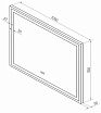 Зеркало Континент Mercury Led 100x70 см с подсветкой, антипар ЗЛП761