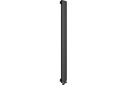 Вертикальный радиатор c нижним подключением, ARBIOLA Liner V 1800-36-04 VR, RAL 9005 матовый черный 254690