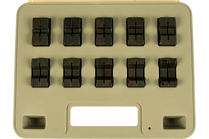 Набор матриц (10 шт) для опрессовки НМ-300-DIN КВТ 61036