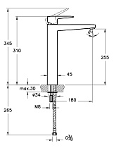 Смеситель для раковины VitrA Root Square A42733EXP хром