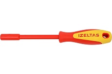 Диэлектрическая отвёртка IZELTAS 1000В, магнитный держатель для бит 4783196120