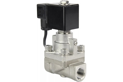 Электромагнитный клапан DN.ru V2W-901P-NC Ду15 Ру6-100 НЗ PTFE 220В AC D130-02730