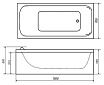 Акриловая ванна Тритон Стандарт 150х70 см