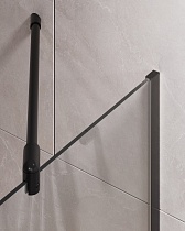 Шторка для ванны Timo TC-60/03C-8 60x140 прозрачное, черный