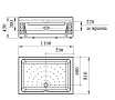 Поддон для душа Радомир Верчелли 1-11-0-1-0-013 119x81 L