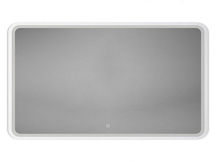 Зеркало Art&Max Genova 120x80 с подсветкой, белый матовый AM-Gen-1200-800-DS-F-White