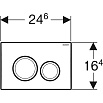 Кнопка смыва Geberit Delta20 115.127.46.1 хром матовый