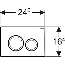 Кнопка смыва Geberit Delta20 115.127.46.1 хром матовый