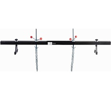 Траверса удлиненная для вывешивания двигателя Wiederkraft г/п 600 кг, 2 подъемных винта с цепями WDK-83105L