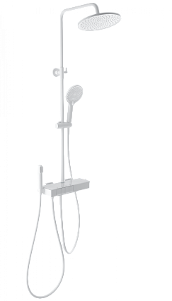 Душевая стойка Wonzon&Woghand Muse Forte WW-B3580-MW термостат, белый матовый