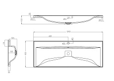 Раковина Акватон Айрис M 120 см