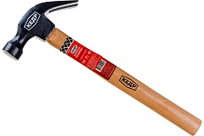 Кованый молоток-гвоздодер с деревянной рукояткой 560 г Кедр 024-0560 28346