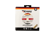 Диск алмазный отрезной Турбо (230x22.2x2.8x10 мм) Kranz KR-90-0125
