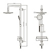 Душевая стойка Dorff Prime D0740000 хром/белый