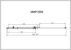 Душевая дверь Vincea Como-N VDS-4CN160CLB 160x195 черный, прозрачная