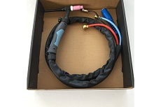 Горелка TIG WP 18FXV (4 м, M16x1.5+2 pin, водяное охлаждение, AC250А/DC350A, 0.5-4.0 мм) Энаргит WP18FXV-4-M16-2P