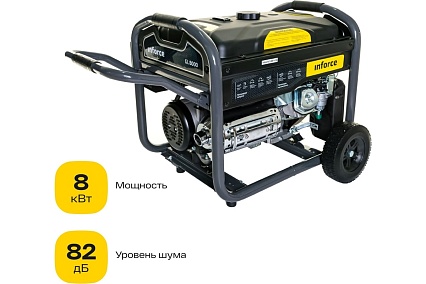 Бензиновый генератор с возможностью подключения блока автоматики Inforce GL 8000 04-03-16