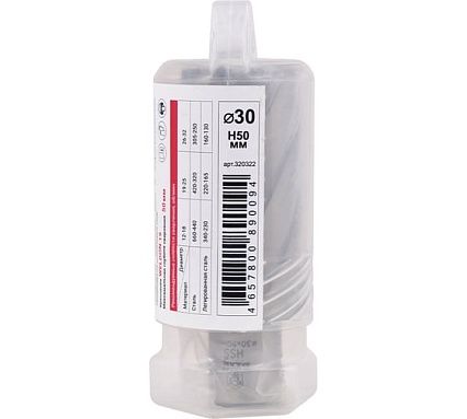 Сверло корончатое по металлу HSS Extra Line 30x50 мм Diam 320322