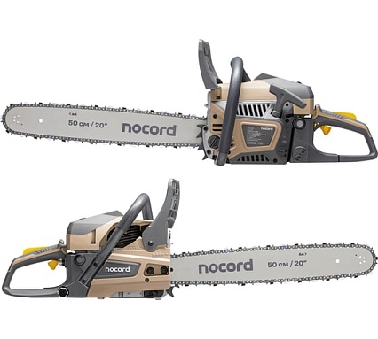 Бензиновая цепная пила Nocord NS-5820, 58 куб.см, шина 50 см, шаг 0,325, паз 1,5 мм, 76 звеньев 900194.NS-5820-2