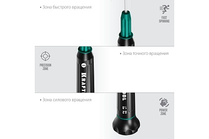 Отвертка для точных работ Kraftool Precision SL 1.0, 25681-1.0