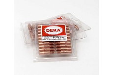 Наконечники контактные (100 шт; М6х28 мм; 1.2 мм; медь-хром-цирконий) Deka СТ000001807