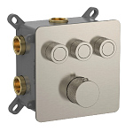 Смеситель для душа AQUAme AQM8812BN термостат, никель брашированный