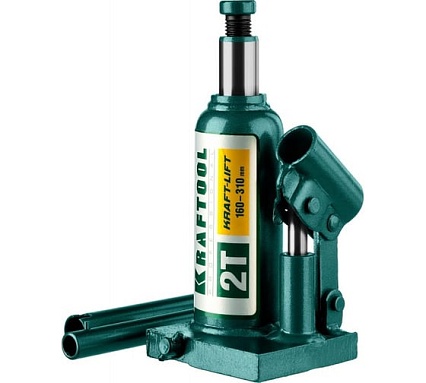 Гидравлический бутылочный домкрат Kraftool Kraft-Lift, сварной, 2 т, 160-310 мм, 43462-2 43462-2_z01
