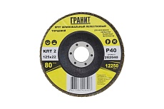 Круг шлифовальный лепестковый торцевой 125х22 мм, P40 Гранит 202040-1