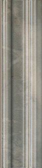 Бордюр Багет Kerama Marazzi Стеллине серый 5х20 см, BLB044