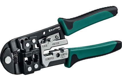 Кримпер Kraftool универсальный, RJ45, RJ11/RJ12 22699