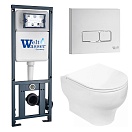 Комплект Weltwasser 10000010376 унитаз Erlenbach 004 GL-WT + инсталляция Marberg 410 + кнопка Mar 410 SE GL-WT