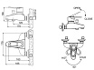 Смеситель для ванны Bravat Loop F6124182CP-01-RUS