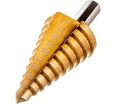 Сверло ступенчатое (9-36 мм; HSS TiN; трехгранный хвостовик) Тундра 5570237