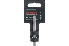 Шлицевая магнитная отвертка Rockforce Profi S2 SL5.5х75мм, на пластиковом держателе RF-70155075(28247)