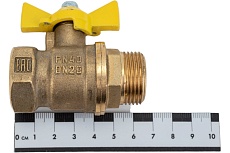 Шаровой кран для газа Valfex 3/4&quot; ВР/НР ручка-бабочка, латунный 11Б27фтМ VF.278.LB3.034.Bir