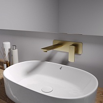 Смеситель для раковины Oliveeka D-Line OL-869003-BG золото матовое