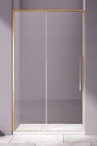 Душевая дверь Vincea Слим-Н (Slim-N) VDS-4SN100CLG 100x195 брашированное золото, прозрачная