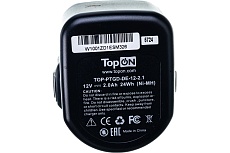 Аккумулятор для электроинструмента DeWalt (Ni-Mh, 12В, 2.1Ач) Topon PN: DC9071 TOP-PTGD-DE-12-2.1