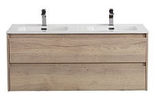 Тумба с раковиной BelBagno Kraft 120 см, 2 ящика Rovere Galifax Bianco