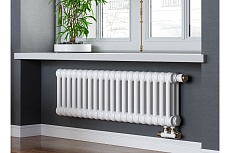 Трубчатый радиатор GUARDO PILON трехтрубный 400x294 мм, 6 секций, белый 3T-0400 6 NK