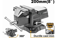 Поворотные тиски с наковальней Ingco 200мм HBV088