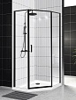 Душевой уголок BelBagno UNO-195-P-1-90-C-NERO 90x90 прозрачный, черный